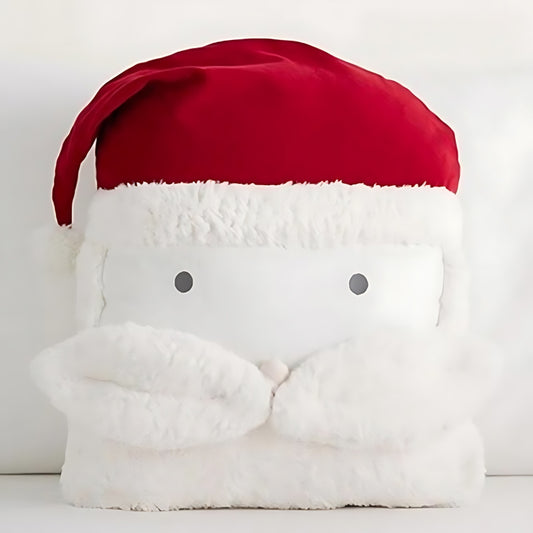 Coussin père noël rouge et blanc