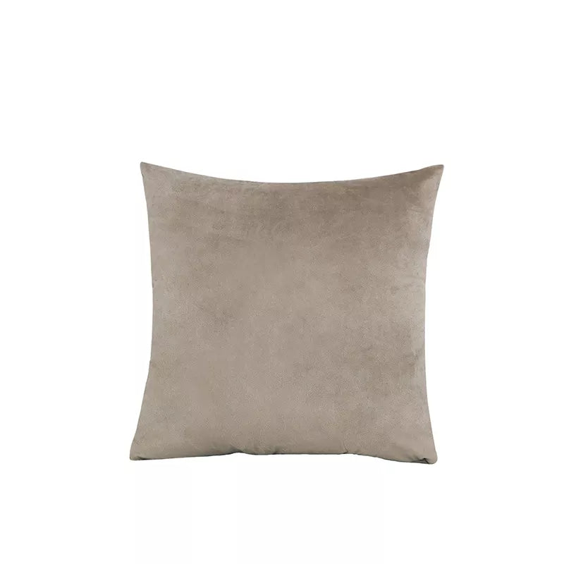 Housse de coussin ultra doux beige