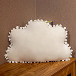 Coussin nuage enfant avec pompons - Vignette | EspaceCoussin