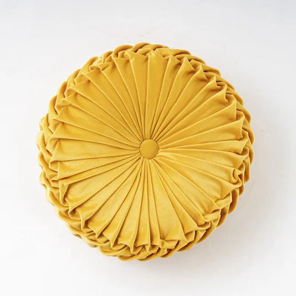 Coussin de sol et canapé jaune