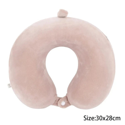 Coussin avion voyage rose