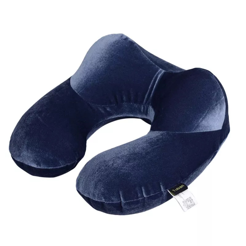 Coussin avion grand confort gonflable bleu