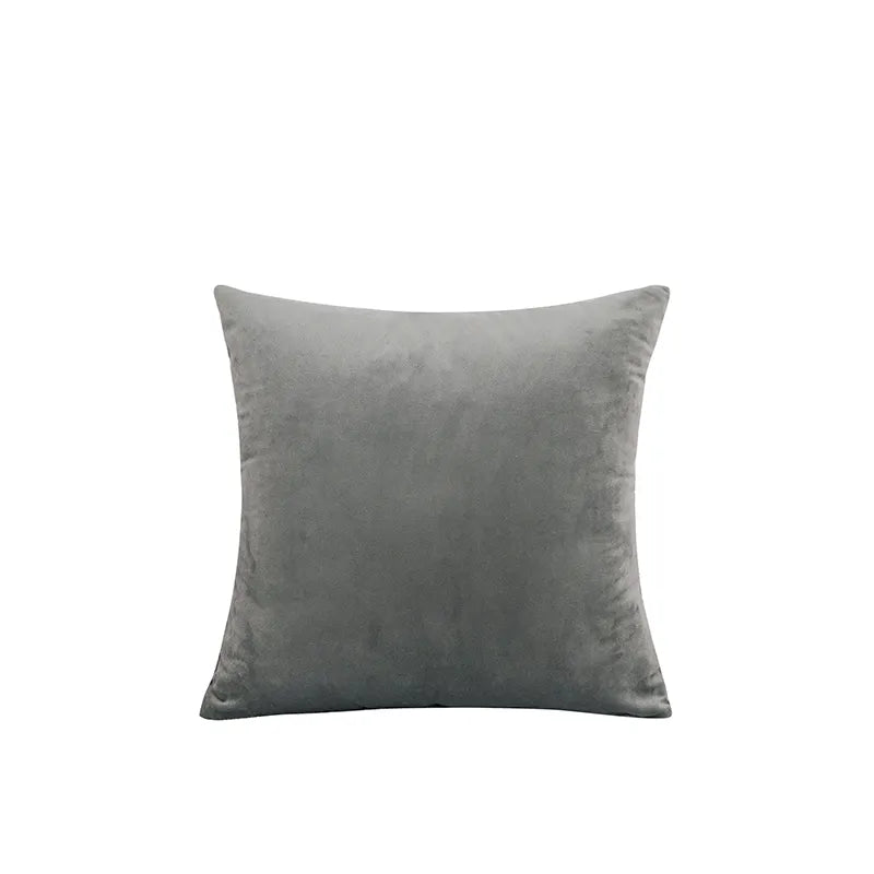 Housse de coussin ultra doux gris