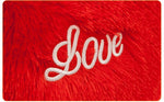 Coussin cœur rouge imprimé love - Vignette | EspaceCoussin