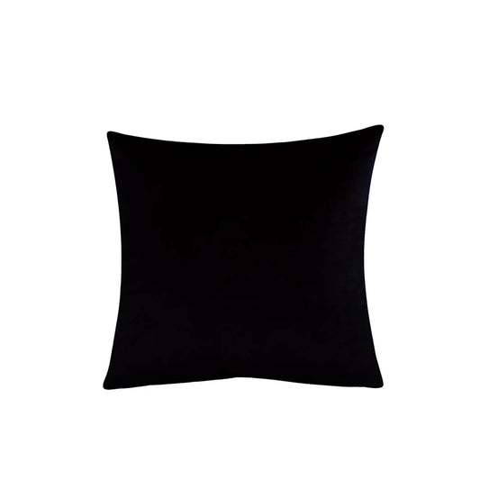 Housse de coussin ultra doux noir