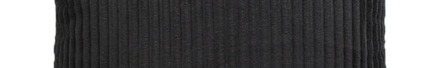 Housse de coussin en velours côtelé rayé noir