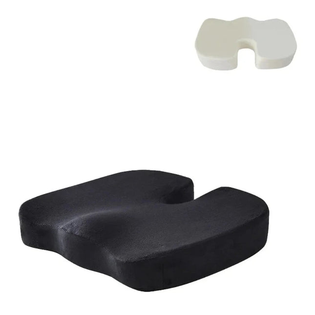 Coussin d'assise de chaise noir