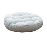 Coussin de chaise rond rayé pour l'extérieur - Vignette | EspaceCoussin