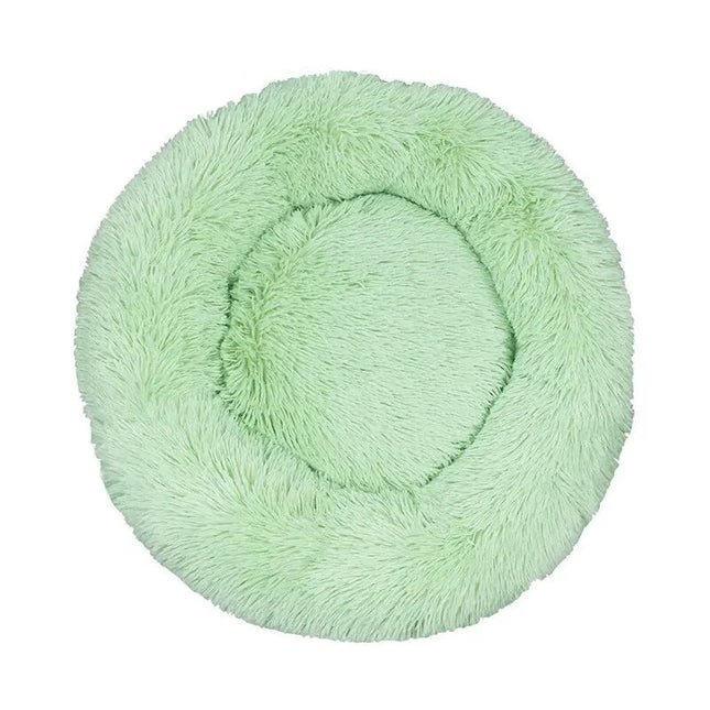 Coussin pour chat moelleux vert