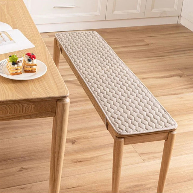 Coussin banquette en coton fin beige