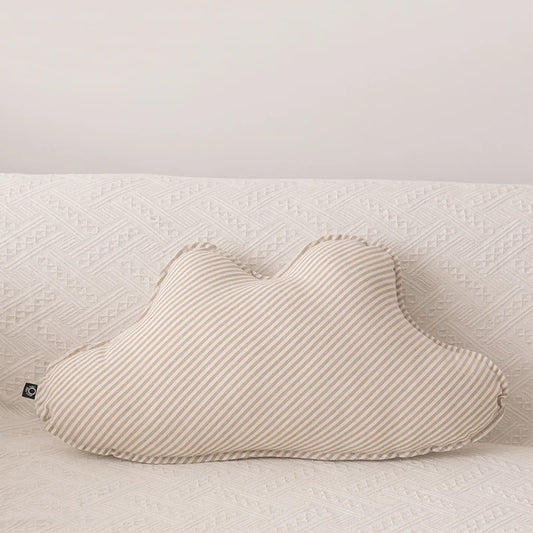 Coussin à rayures en forme de nuage pour chambre d'enfant