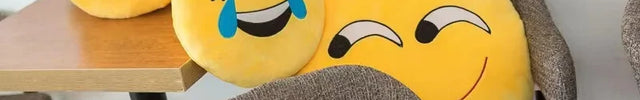 Coussin personnage émoticônes