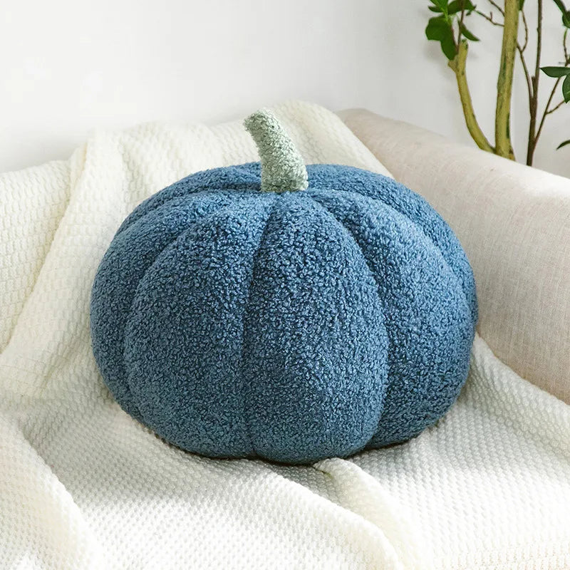 Coussin citrouille 20cm Bleu