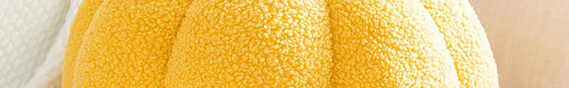 Coussin citrouille 20cm Jaune