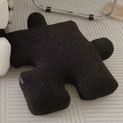 Coussin enfant puzzle noir