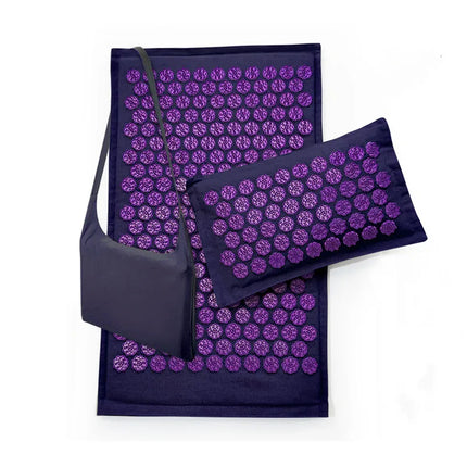 Coussin yoga avec acupression violet