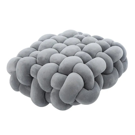 Coussin de sol doux et confortable gris clair