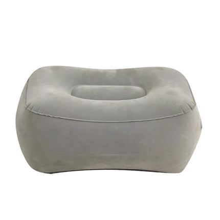 Coussin gonflable en PVC pour repose-pieds gris