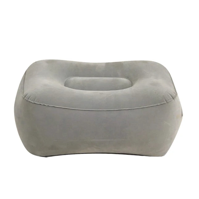 Coussin gonflable en PVC pour repose-pieds gris