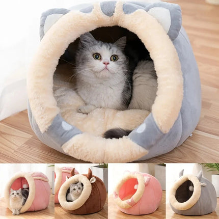 Coussin pour chat en forme de niche