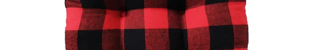 Coussin de chaise à carreaux rouge