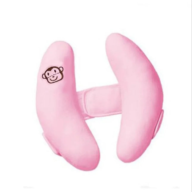 Coussin pour bébé soutien de la tête rose