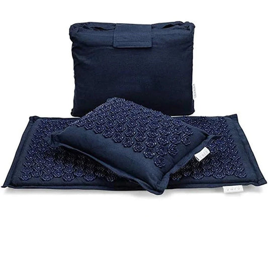 Coussin yoga avec acupression bleu