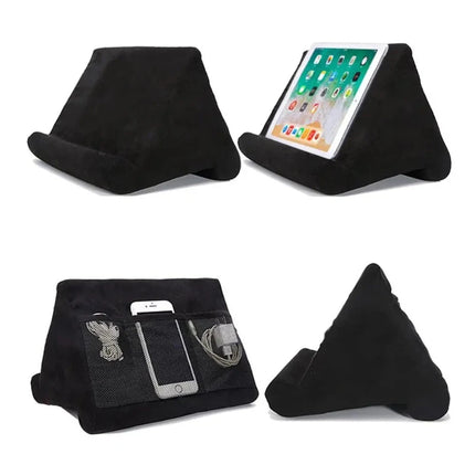 Coussin de lecture pour tablette et livre noir