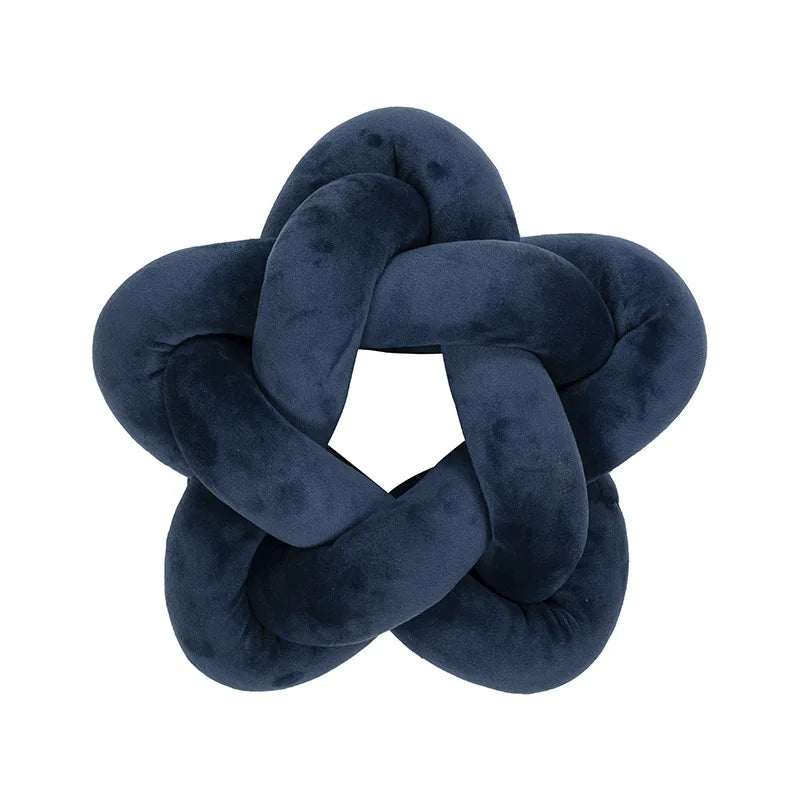 Coussin nœud en forme d'étoile navy