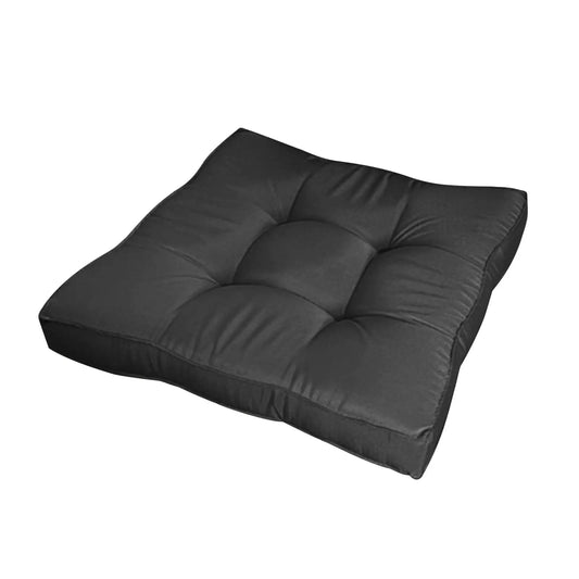 Coussin de chaise de jardin imperméable, 45x45cm noir