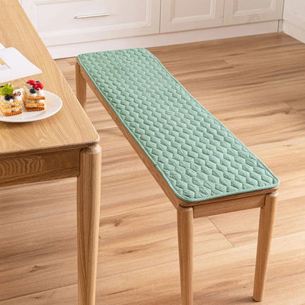 Coussin banquette en coton fin vert