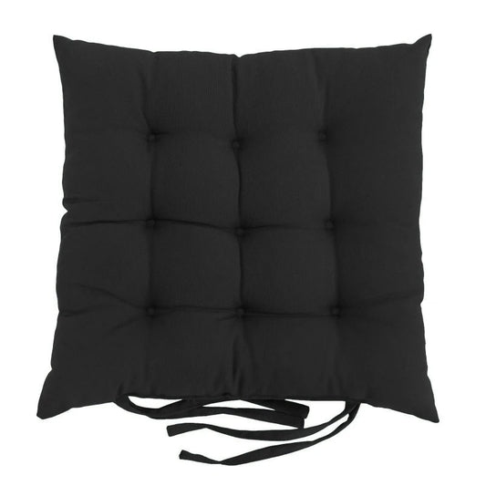 Coussin de chaise extérieur noir