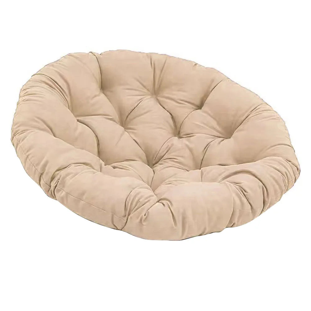 Coussin chaise à bascule rond imperméable 60x60 cm beige