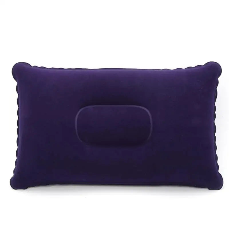 Coussin avion carré gonflable bleu