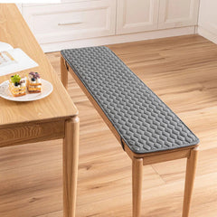 Coussin banquette en coton fin gris