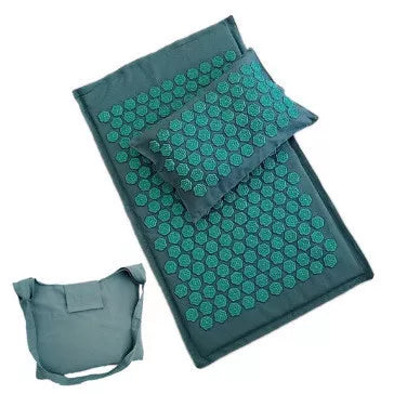 Coussin yoga avec acupression vert