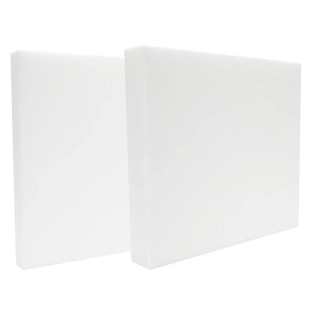 Coussin de chaise en mousse, blanc, carré