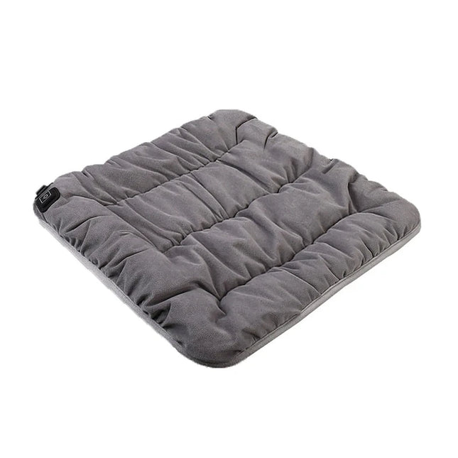 Coussin chauffant électrique pour chaise gris