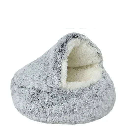 Coussin pour chat antistress gris