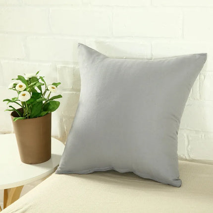 Housse de coussin multicolore gris