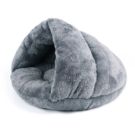 Coussin pour chat chauffant gris