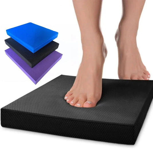 Coussin yoga en mousse souple, antidérapant, pour exercices d'équilibre