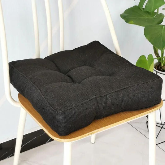 Coussin de Chaise ultra-épais et Confortable noir