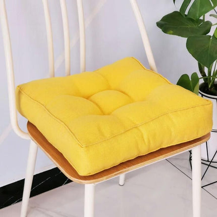 Coussin de Chaise ultra-épais et Confortable jaune