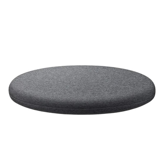 Coussin de chaise rond en mousse à mémoire de forme gris