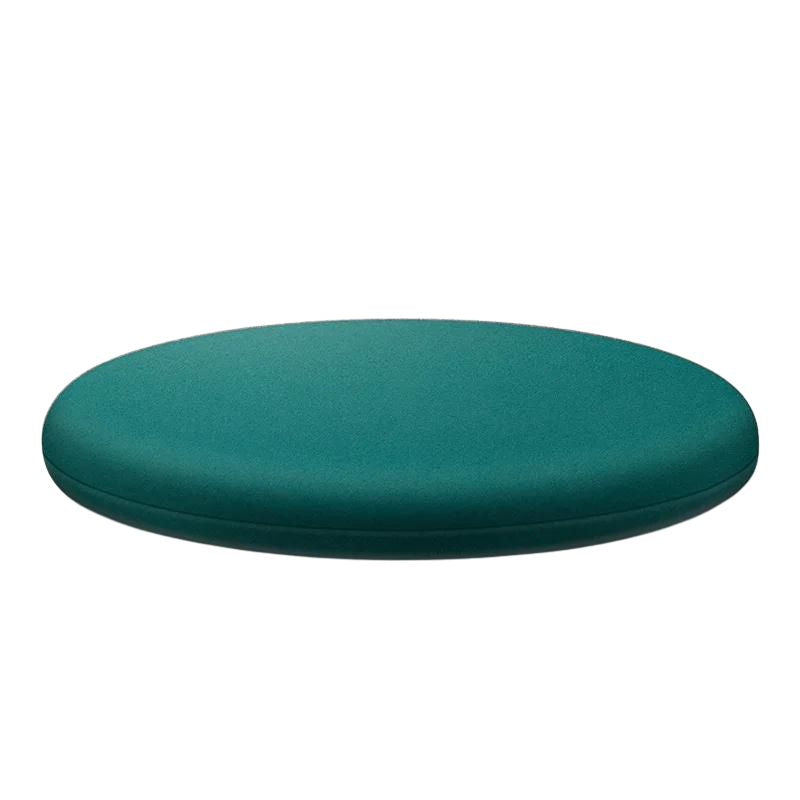 Coussin de chaise rond en mousse à mémoire de forme vert