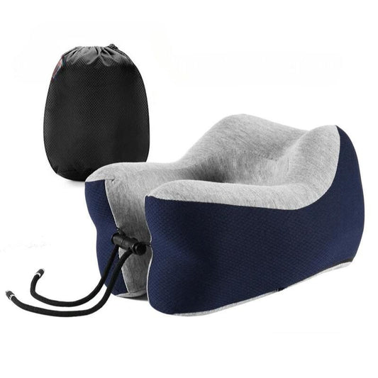 Coussin avion avec attache bleu