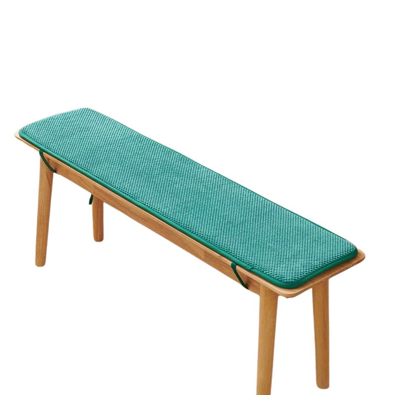 Coussin banquette en tissu côtelé antidérapant vert