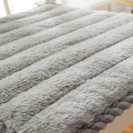 Coussin banquette épais en peluche à longue bande