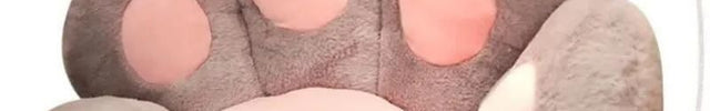 Coussin de chaise en peluche en forme de patte de chat dimensions